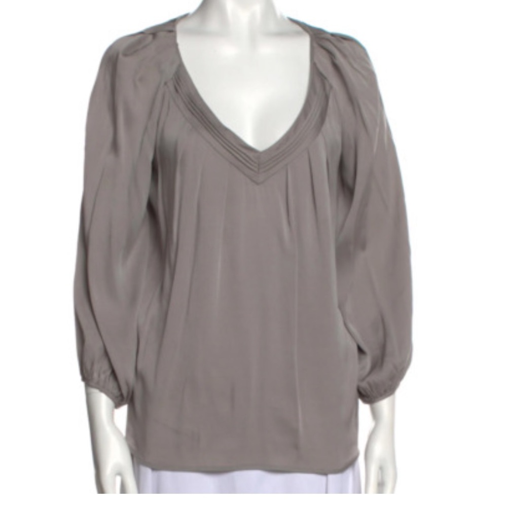 DIANE VON FURSTENBERG Cahil Silk Blouse Size 2 - Picture 1 of 10